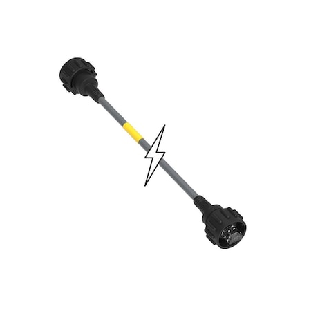 Molex Plug, Rj-45, Bayonet Style, Double Ended Cord, Cic Industrial Ethernet 847021006